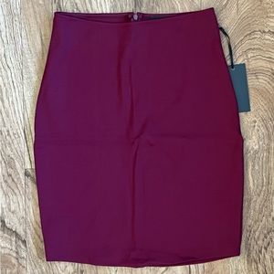 Women’s burgundy skirt